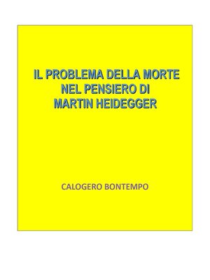 cover image of Il problema della morte nel pensiero di Martin Heidegger